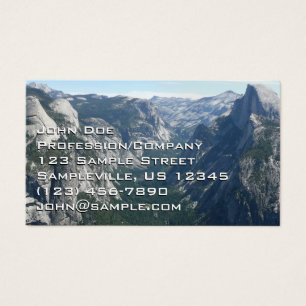 Cartes De Visite Vue depuis Glacier Point dans le parc national de 