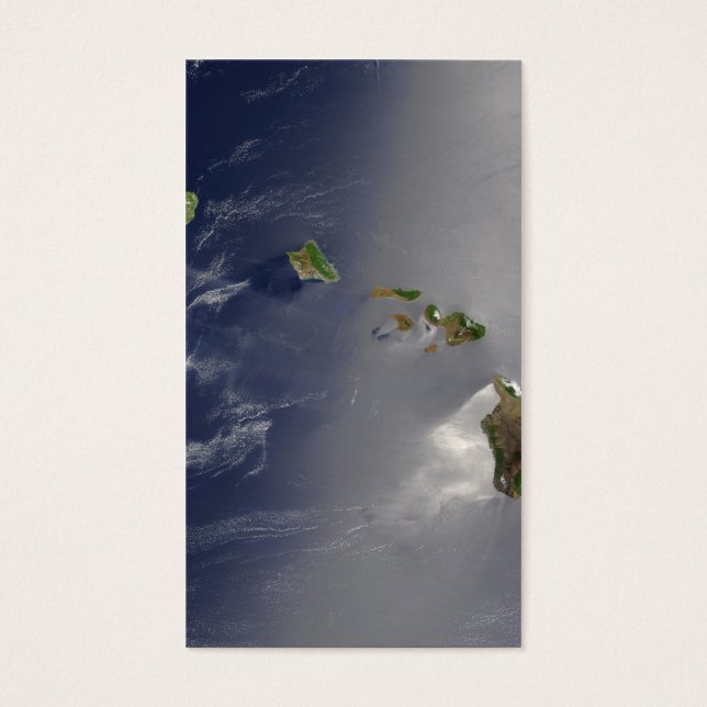 Cartes De Visite Vue satellite des îles Hawaii (Devant)