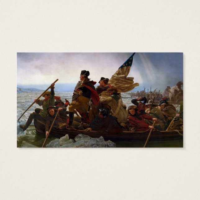 Cartes De Visite Washington Crossing Delaware Art (Dos)