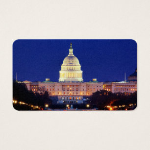 Cartes De Visite Washington DC Capitol américain à Dusk