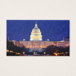 Cartes De Visite Washington DC Capitol américain à Dusk
