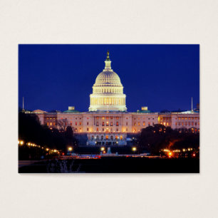 Cartes De Visite Washington DC Capitol américain à Dusk