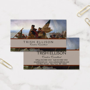 Cartes De Visite Washington traversant le Delaware Art