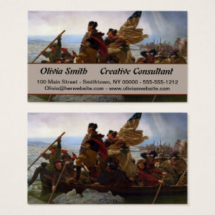 Cartes De Visite Washington traversant le Delaware Art