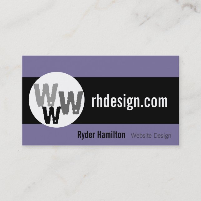Cartes de visite Web Design (Devant)
