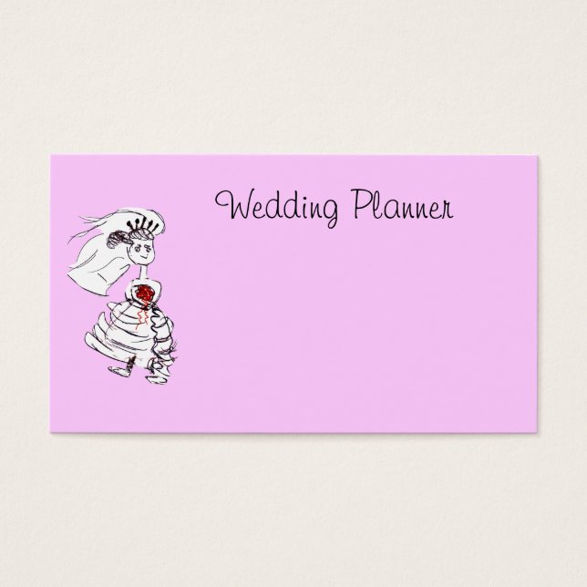 Cartes De Visite Wedding planner de mariée (Devant)