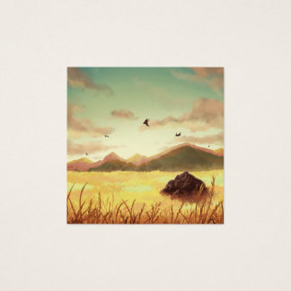 Cartes De Visite Wheat fields at sunrise