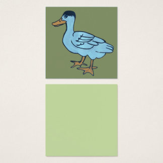 Cartes De Visite White duck with black head