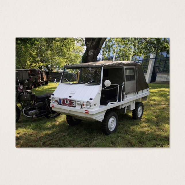 Cartes De Visite White Puch Haflinger (Devant)