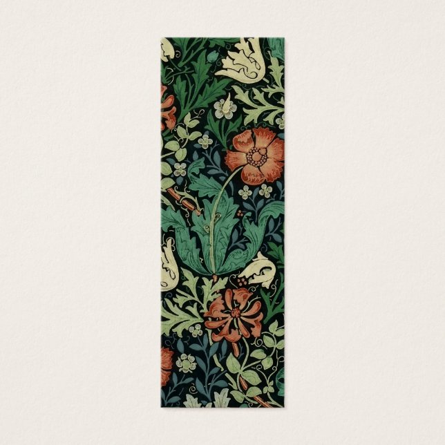 Cartes De Visite William Morris Compton Floral Art (Devant)