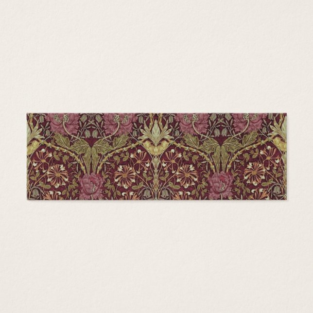 Cartes De Visite William Morris, Honeysuckle, floral. (Devant)