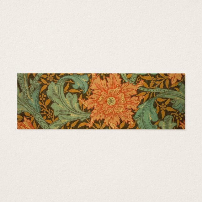 Cartes De Visite William Morris Single Stem Motif Art Nouveau (Devant)