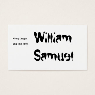Cartes De Visite William Samuel, Dragon volant