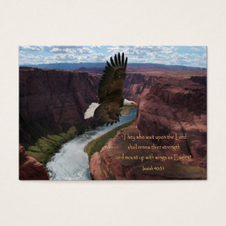 Cartes De Visite Wings as Eagles Scripture Wallet Cards