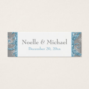 Cartes De Visite Winter Wonderland, Coeurs joints Favoriser Balise