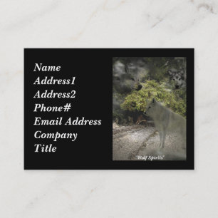 Cartes de visite WOLF Ghosts