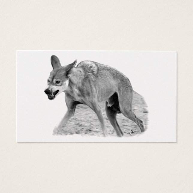Cartes De Visite Wolf Snarl (Devant)