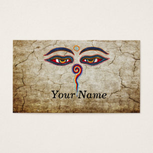 Cartes De Visite Yeux de der Weisheit de Bouddha/Augen