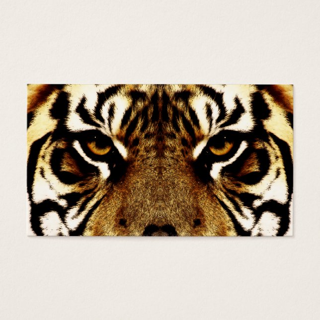Cartes De Visite Yeux d'un tigre (Devant)