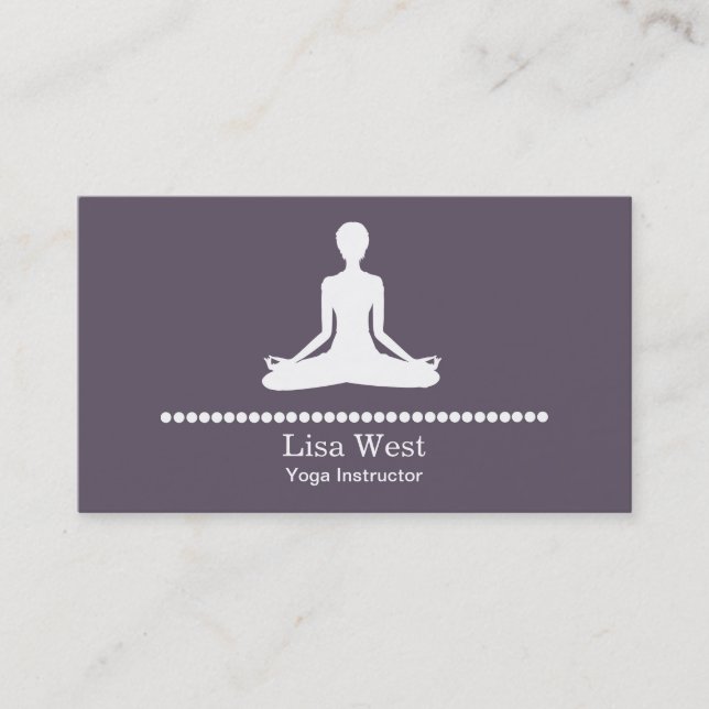 Cartes de visite Yoga (Devant)
