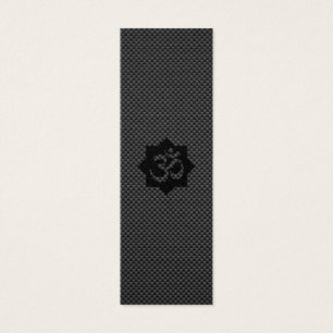 Cartes De Visite Yoga de spiritualité de Lotus de symbole d'OM dan