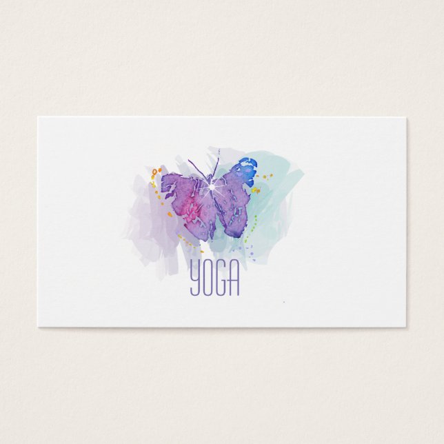 Cartes De Visite Yoga Wellness (Devant)
