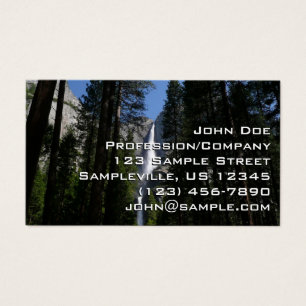 Cartes De Visite Yosemite Falls et Woods Paysage Photographie