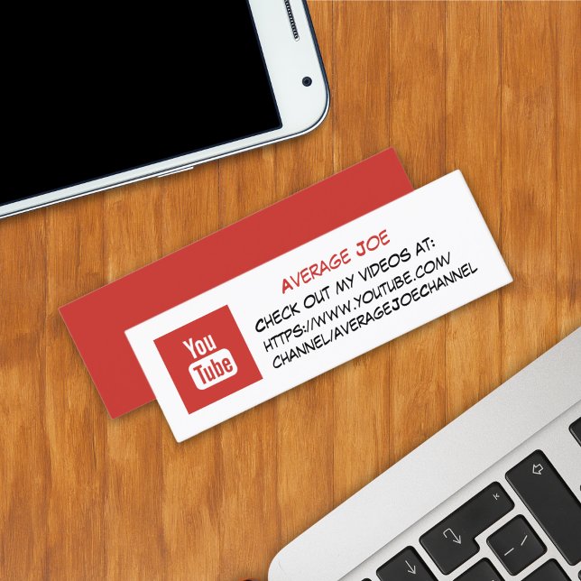 Cartes de visite Youtube / Appel à l'action (Créateur téléchargé)
