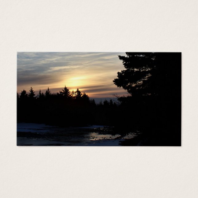 Cartes De Visite Yule Sunrise (Devant)