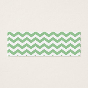 Cartes De Visite Zigzag au chevron vert citron tendance motif, clas