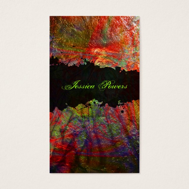 Cartes De Visite Zone de lave PixDezines, texture abstraite/or (Devant)