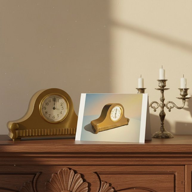 Cartes de vœux à l'horloge vintage (Créateur téléchargé)