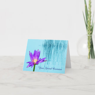 Cartes de vœux à motif de nénuphar pour occasion s