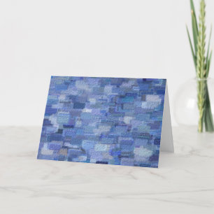 Cartes de voeux Abstrait de briques pour les blues