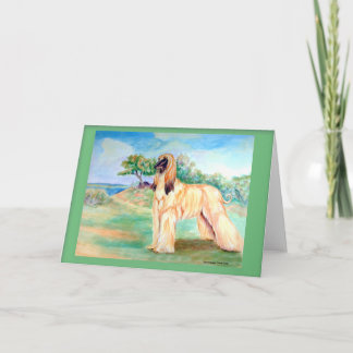 Cartes de voeux Afghanistan Hound