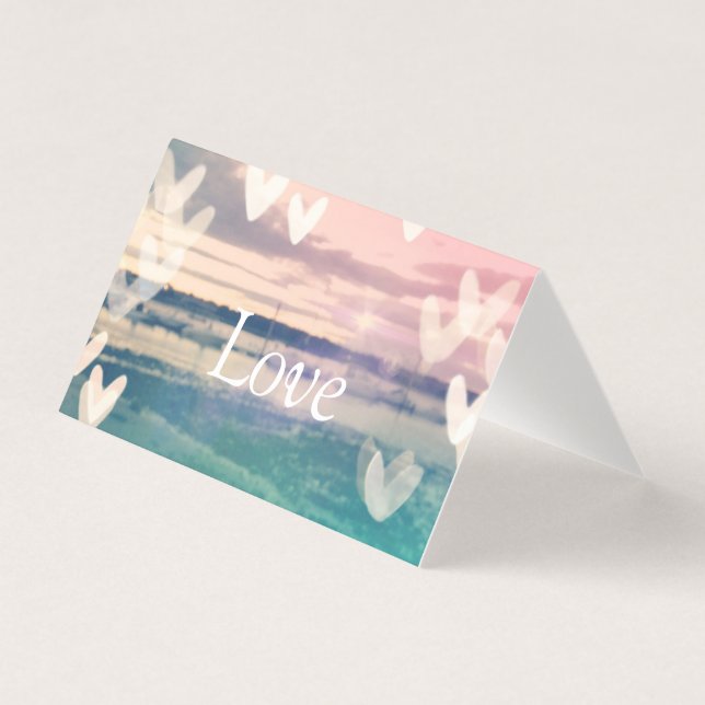 Cartes de voeux "Amour" vierges (Front)