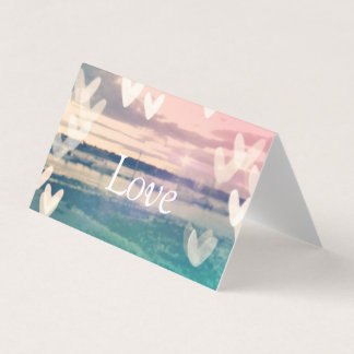 Cartes de voeux "Amour" vierges