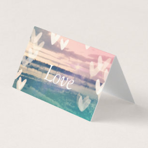 Cartes de voeux "Amour" vierges