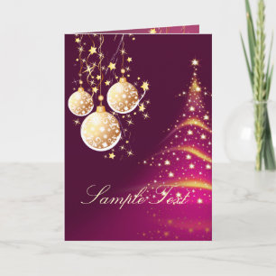 Cartes de voeux, Arbre de Noël+Ornements