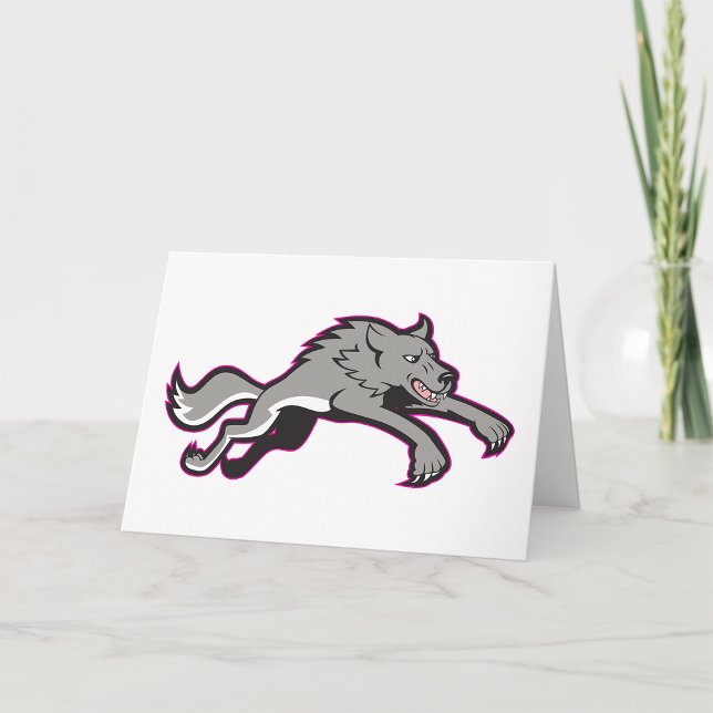 Cartes de voeux attaquées par le loup (Créateur téléchargé)