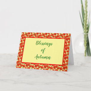 Cartes de vœux avec des coquelicots orange
