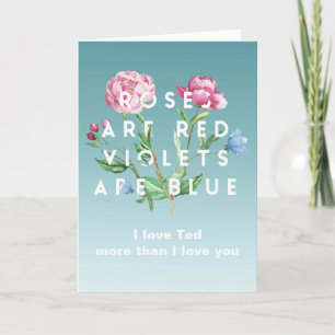 Cartes de vœux avec des roses rouges et des violet