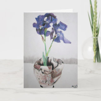Cartes de voeux avec "Purple Iris" par Amber Larse