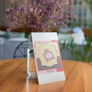 Cartes de voeux baby shower Teddy Bear