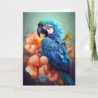Cartes de vœux Blue Parrot
