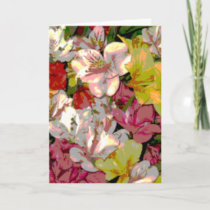 Cartes de voeux Bouquet Floral Amaryllis