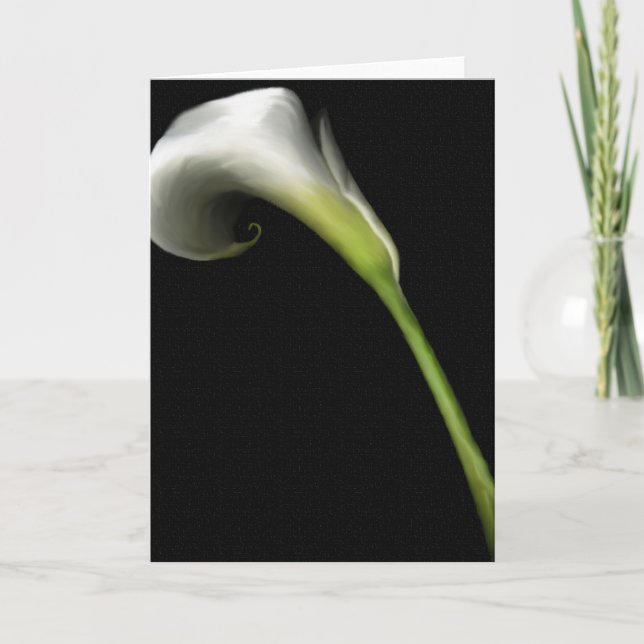 Cartes de vœux Calla Lilly (Devant)