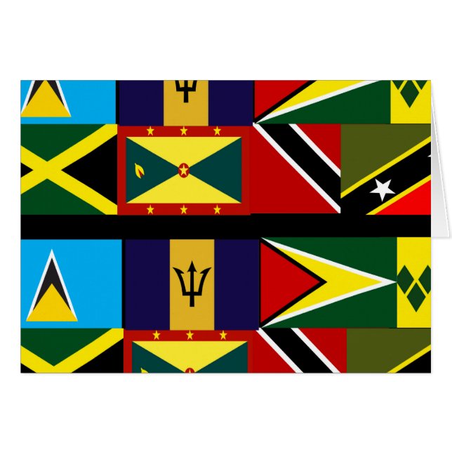 Cartes de voeux Caribana (Devant horizontal)