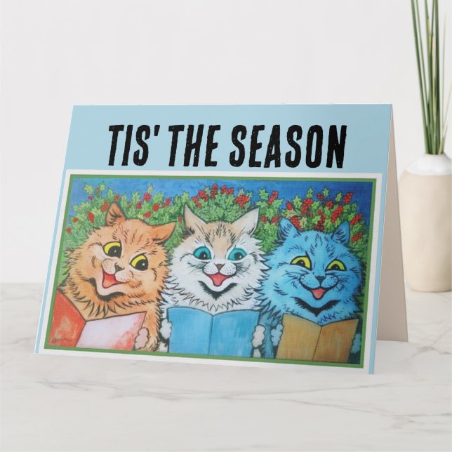 Cartes de voeux CAT NOËL vintages (Devant)