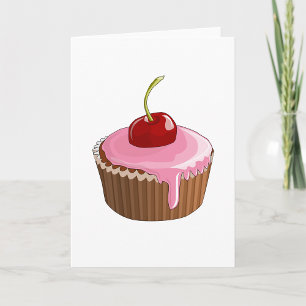 Cartes de voeux Cerry Cupcake